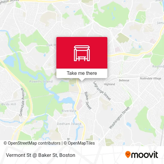 Vermont St @ Baker St map