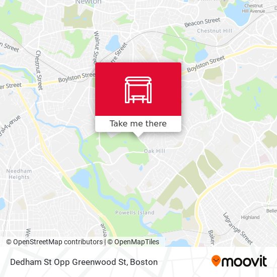 Mapa de Dedham St Opp Greenwood St