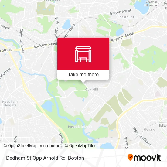 Dedham St Opp Arnold Rd map