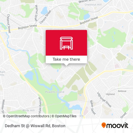 Mapa de Dedham St @ Wiswall Rd