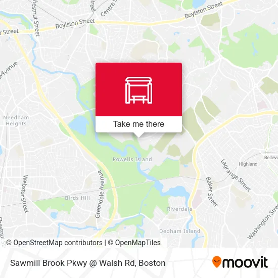Sawmill Brook Pkwy @ Walsh Rd map