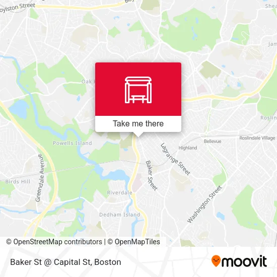 Baker St @ Capital St map