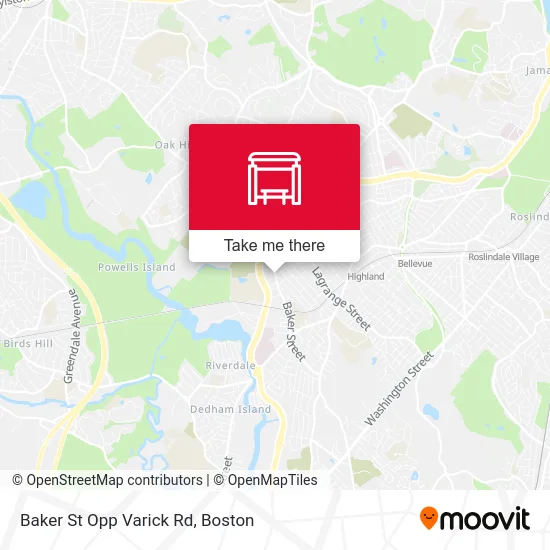 Baker St Opp Varick Rd map