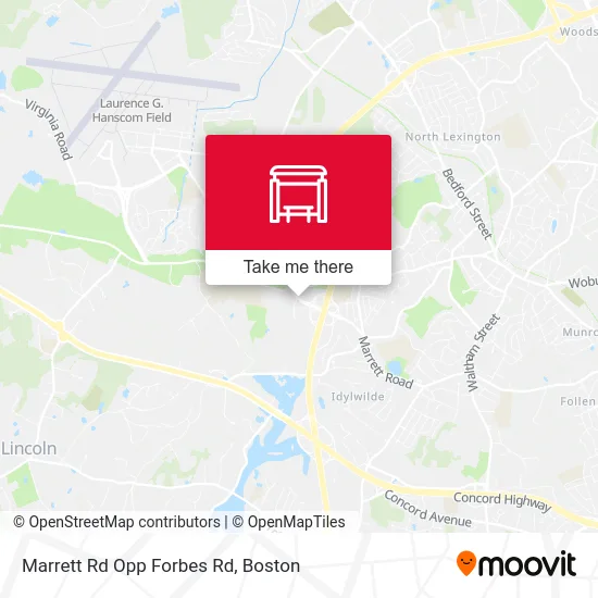 Marrett Rd Opp Forbes Rd map