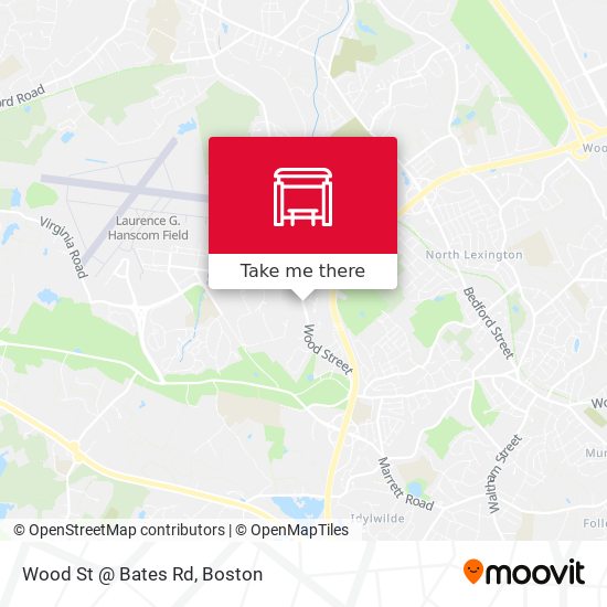 Mapa de Wood St @ Bates Rd