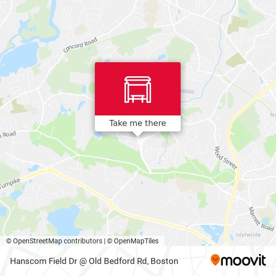 Mapa de Hanscom Field Dr @ Old Bedford Rd