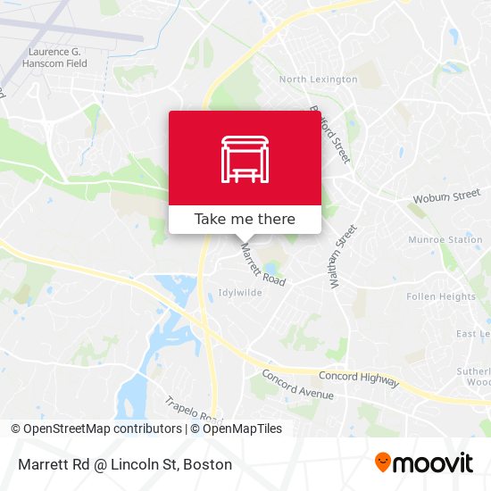 Mapa de Marrett Rd @ Lincoln St