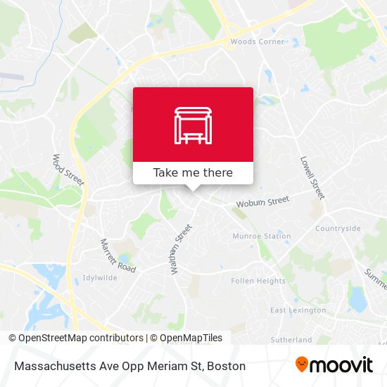Mapa de Massachusetts Ave Opp Meriam St