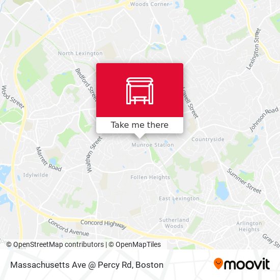 Massachusetts Ave @ Percy Rd map