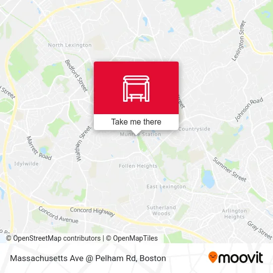 Massachusetts Ave @ Pelham Rd map
