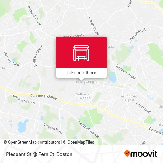 Pleasant St @ Fern St map