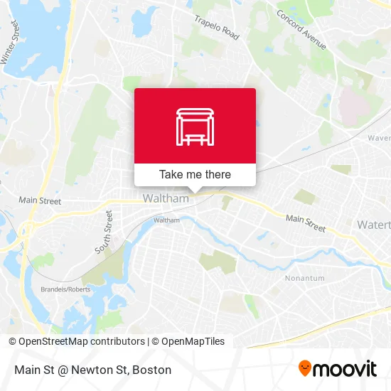 Main St @ Newton St map