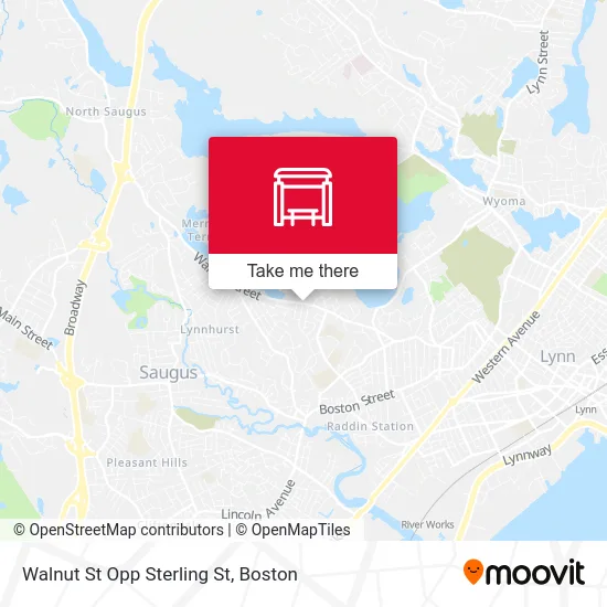 Walnut St Opp Sterling St map