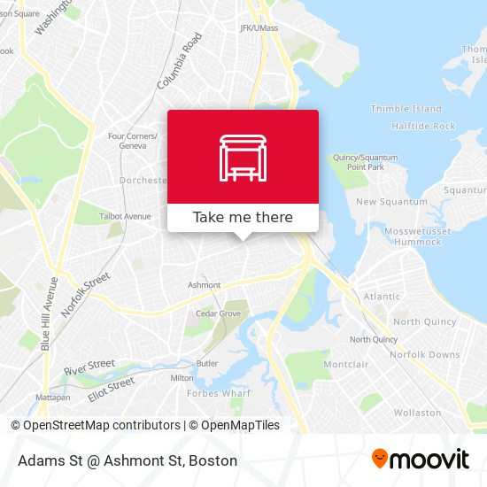 Adams St @ Ashmont St map