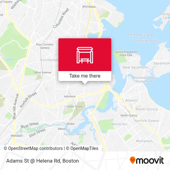 Mapa de Adams St @ Helena Rd