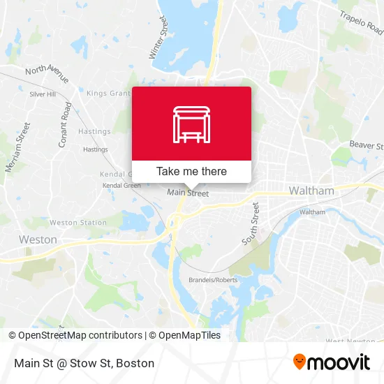 Main St @ Stow St map
