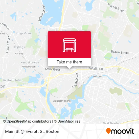 Main St @ Everett St map