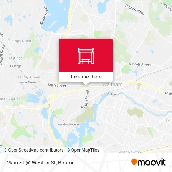 Main St @ Weston St map