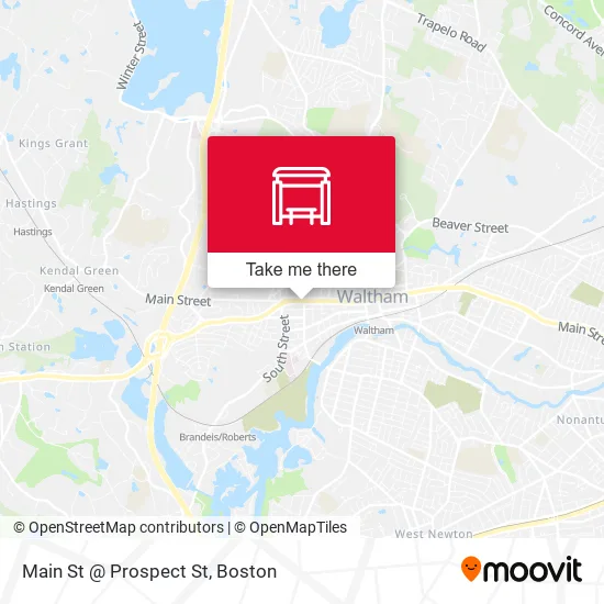 Main St @ Prospect St map