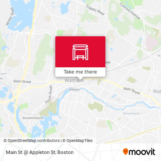 Main St @ Appleton St map