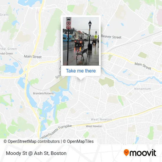 Mapa de Moody St @ Ash St