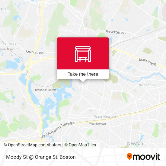 Mapa de Moody St @ Orange St