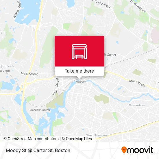 Mapa de Moody St @ Carter St