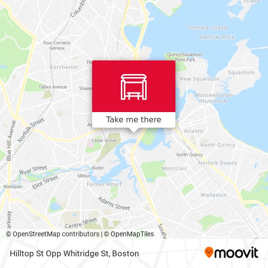 Hilltop St Opp Whitridge St map
