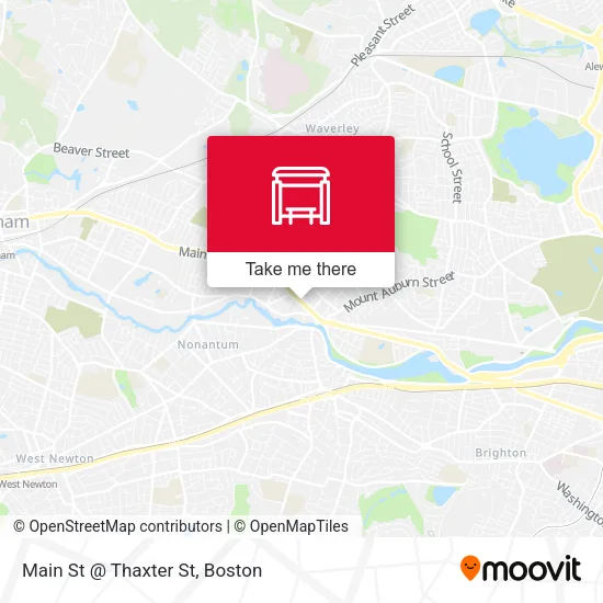 Main St @ Thaxter St map