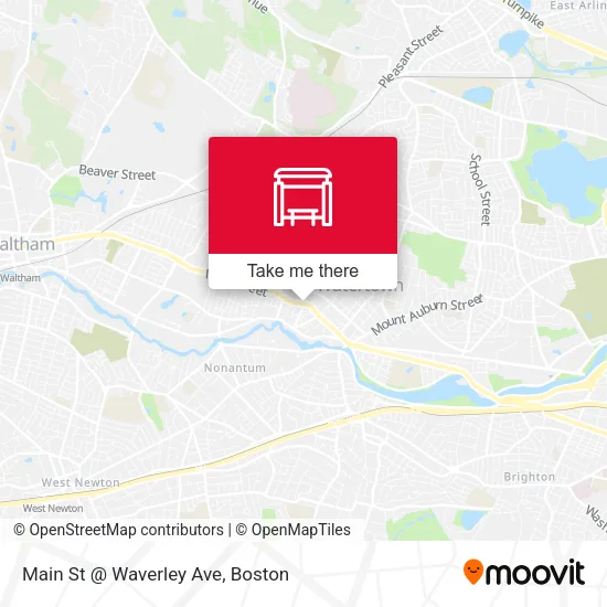 Main St @ Waverley Ave map