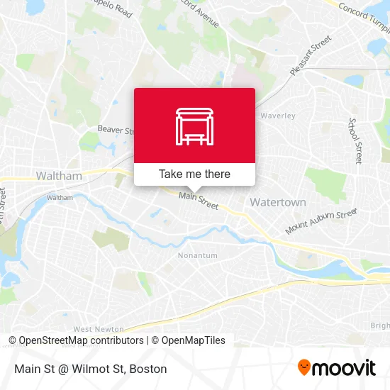 Main St @ Wilmot St map
