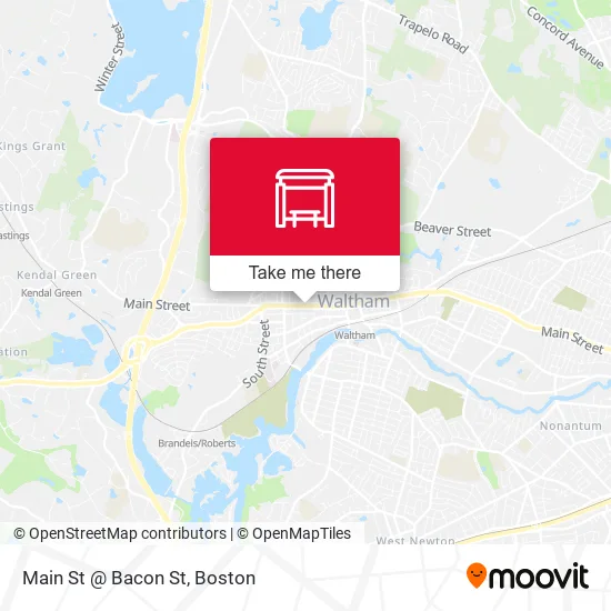 Mapa de Main St @ Bacon St