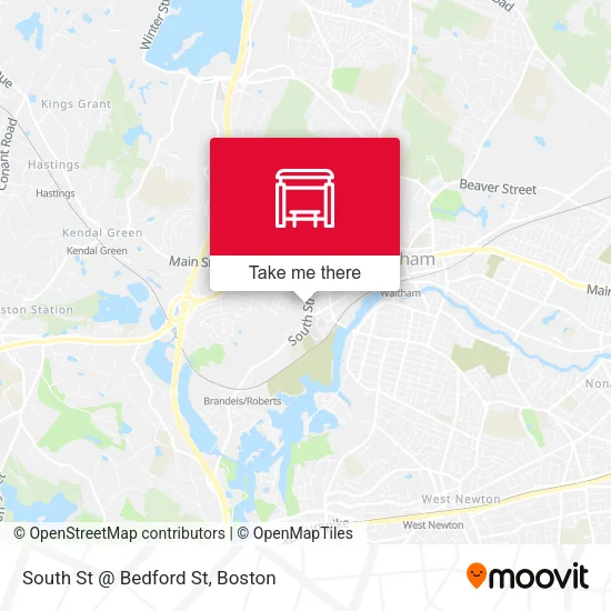 South St @ Bedford St map