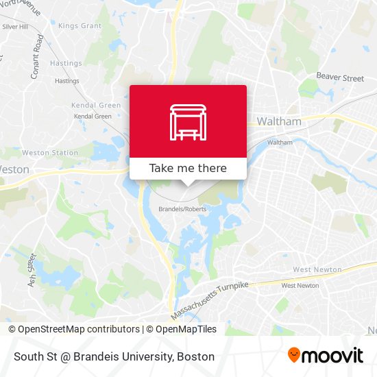 South St @ Brandeis University map