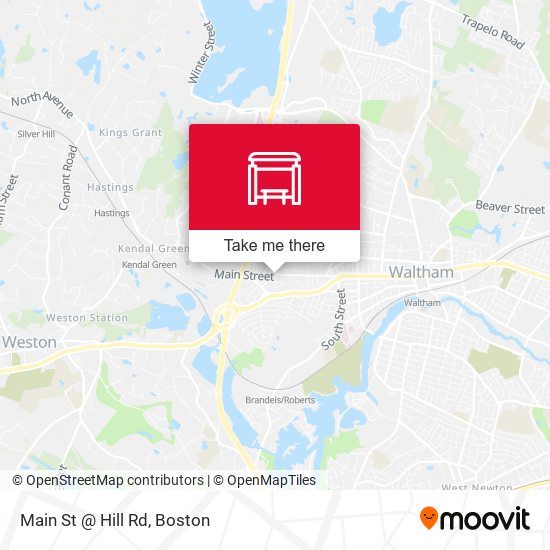 Main St @ Hill Rd map