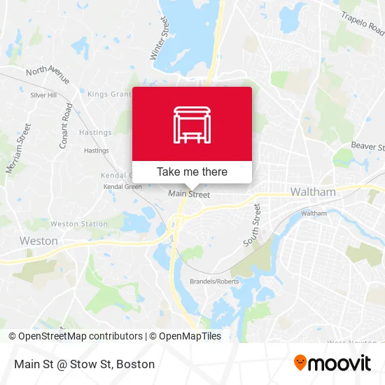 Main St @ Stow St map