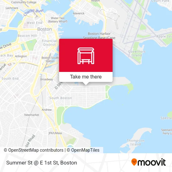 Mapa de Summer St @ E 1st St