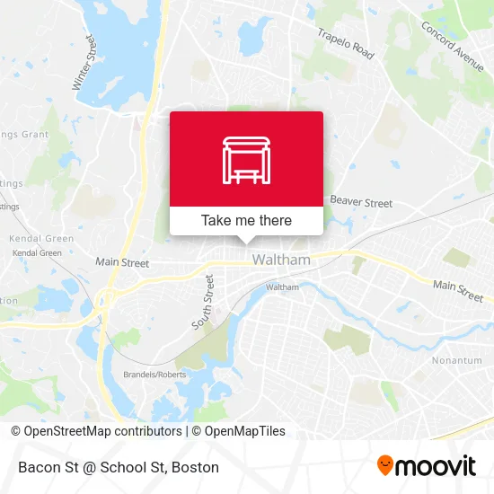 Mapa de Bacon St @ School St