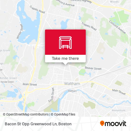 Mapa de Bacon St Opp Greenwood Ln
