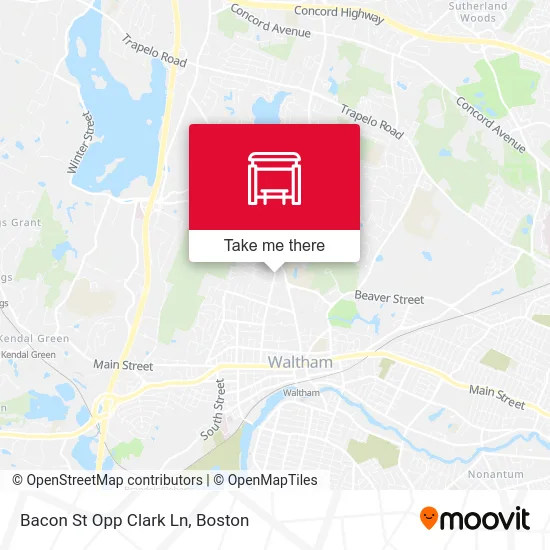 Bacon St Opp Clark Ln map