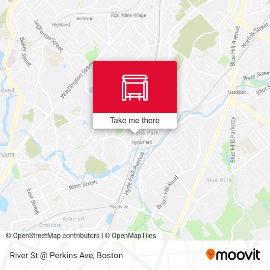 River St @ Perkins Ave map