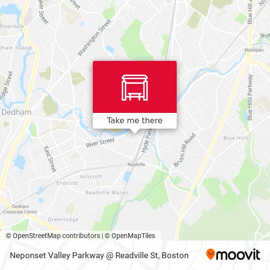 Mapa de Neponset Valley Parkway @ Readville St