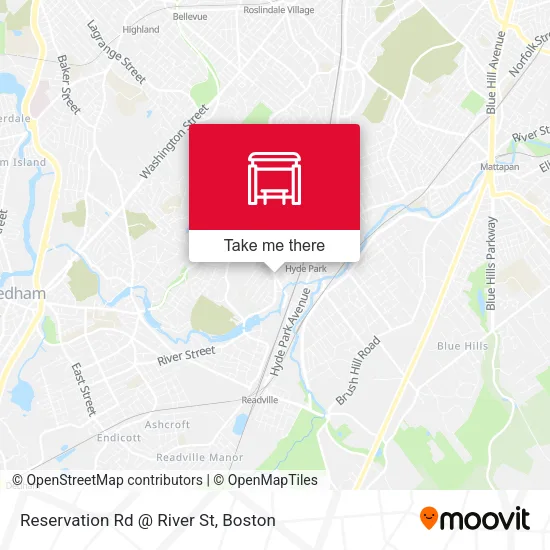 Reservation Rd @ River St map