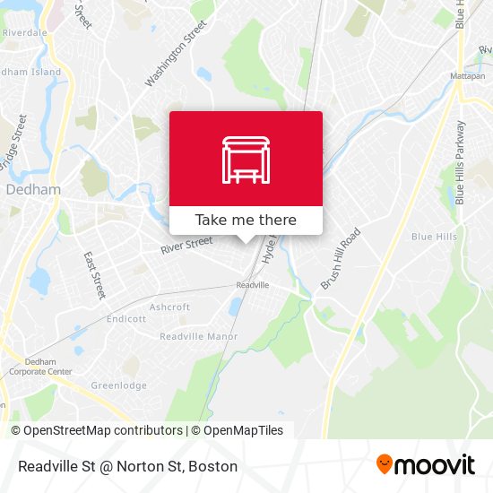 Readville St @ Norton St map