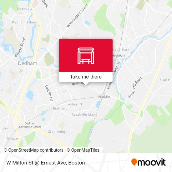 W Milton St @ Ernest Ave map