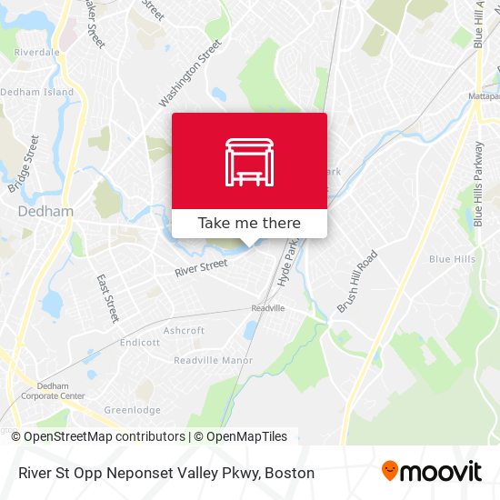 Mapa de River St Opp Neponset Valley Pkwy