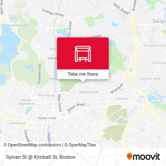 Sylvan St @ Kimball St map