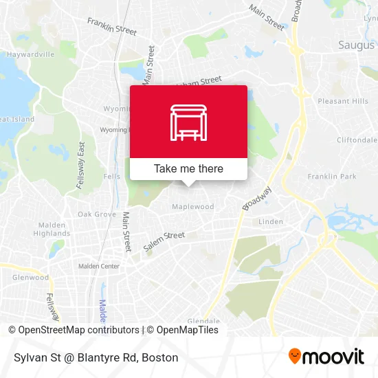 Sylvan St @ Blantyre Rd map