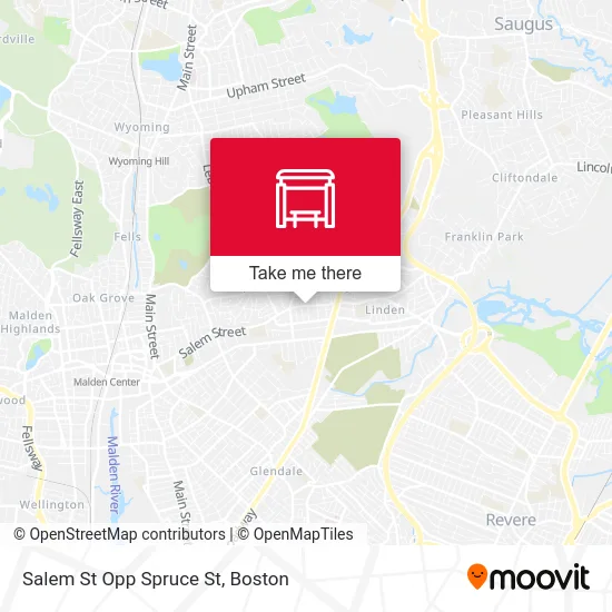 Salem St Opp Spruce St map