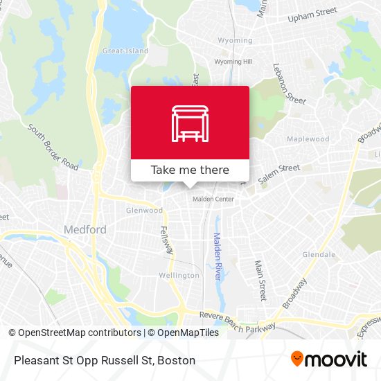 Pleasant St Opp Russell St map